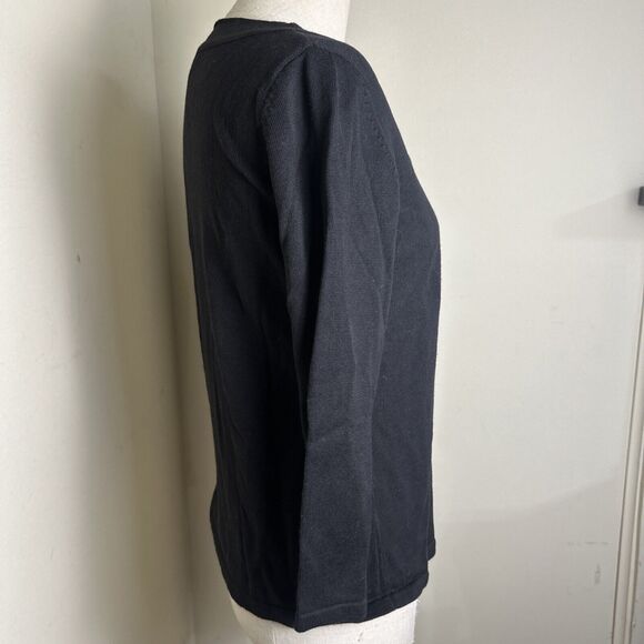 Lauren Conrad Women's Cream Tan Stripe Long Sleeve Lightweight Top Lace Sz Med - Picture 6 of 8